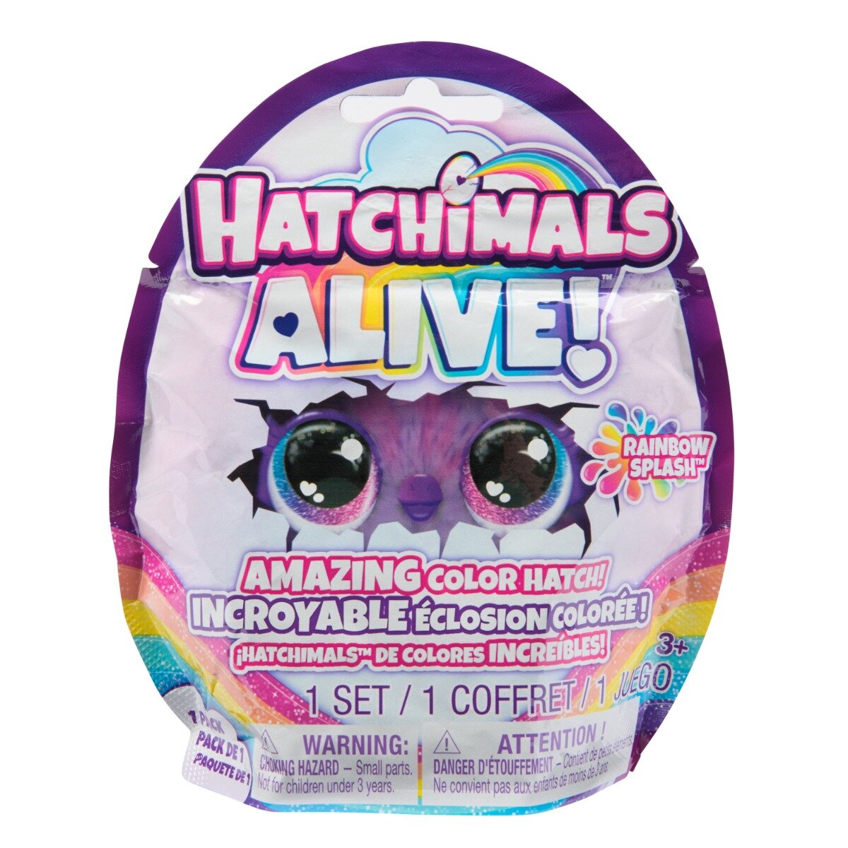 Hatchimals Figurina surpriza in ou Alive Rainbow Splash 6069900