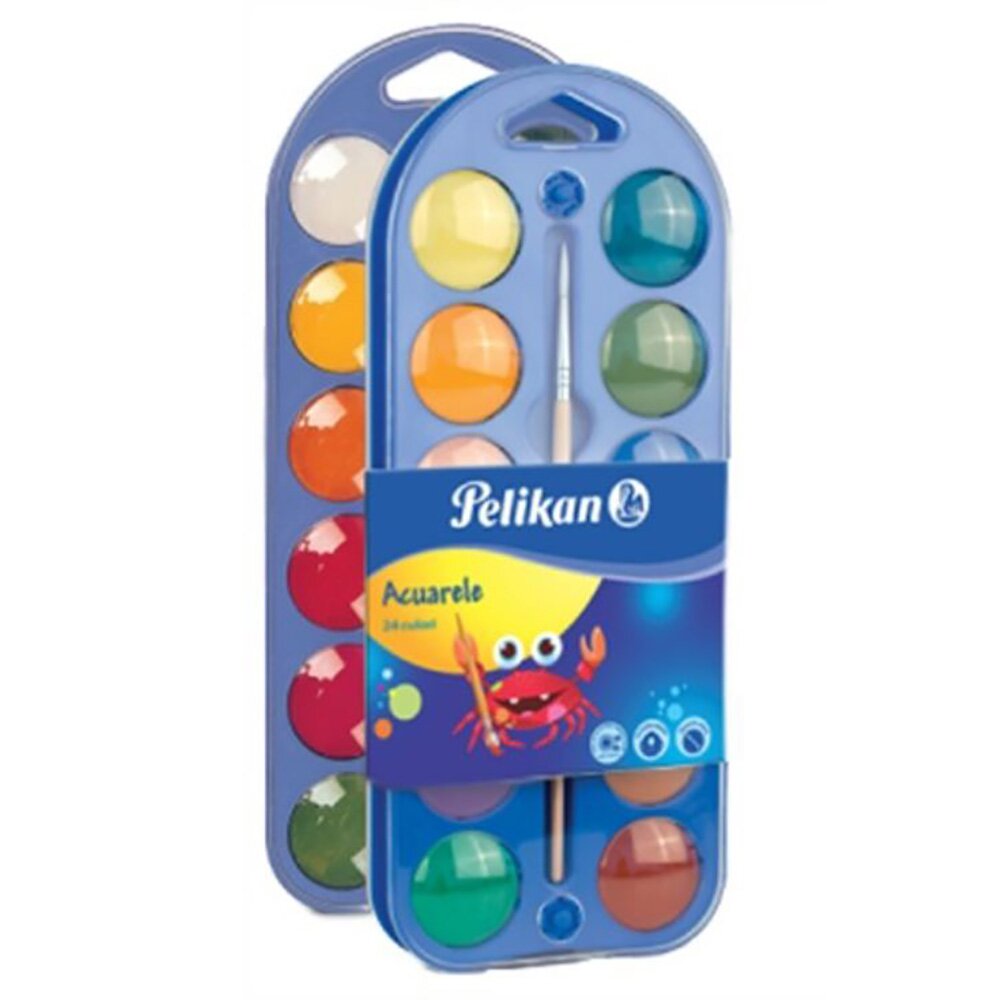 Herlitz Acuarele 2 in 1 tip pastila 24 culori