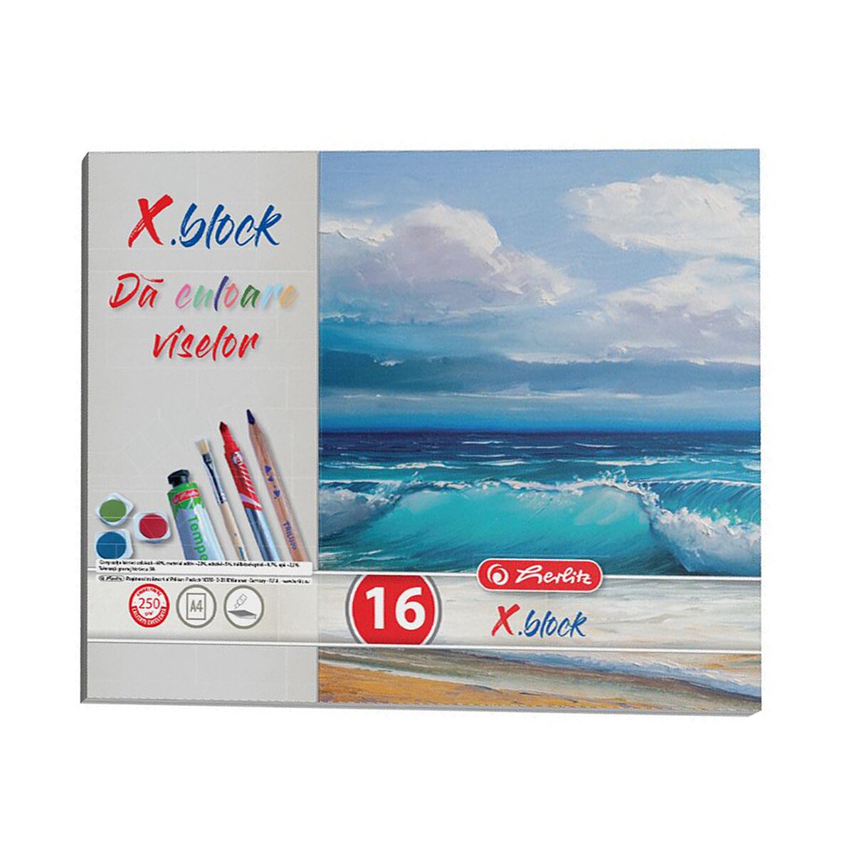 Herlitz Bloc desen X Block A4 16 File