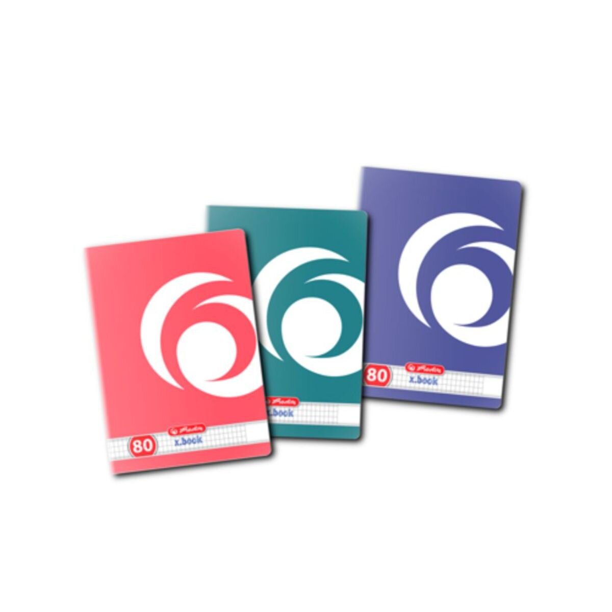Herlitz Caiet A5 80 file patratele motiv Rainbow
