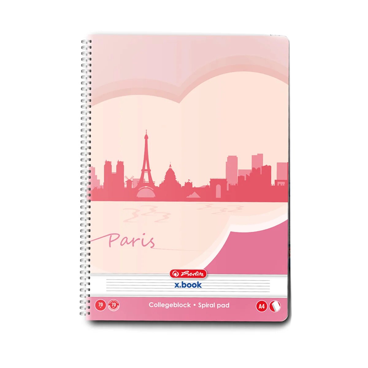 Herlitz Caiet dictando cu spirala A4 70 file Economic