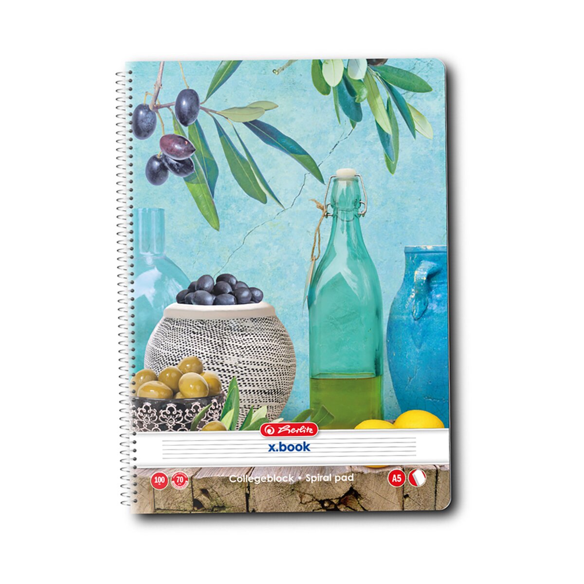 Herlitz Caiet dictando cu spirala A5100 file Enjoy Life
