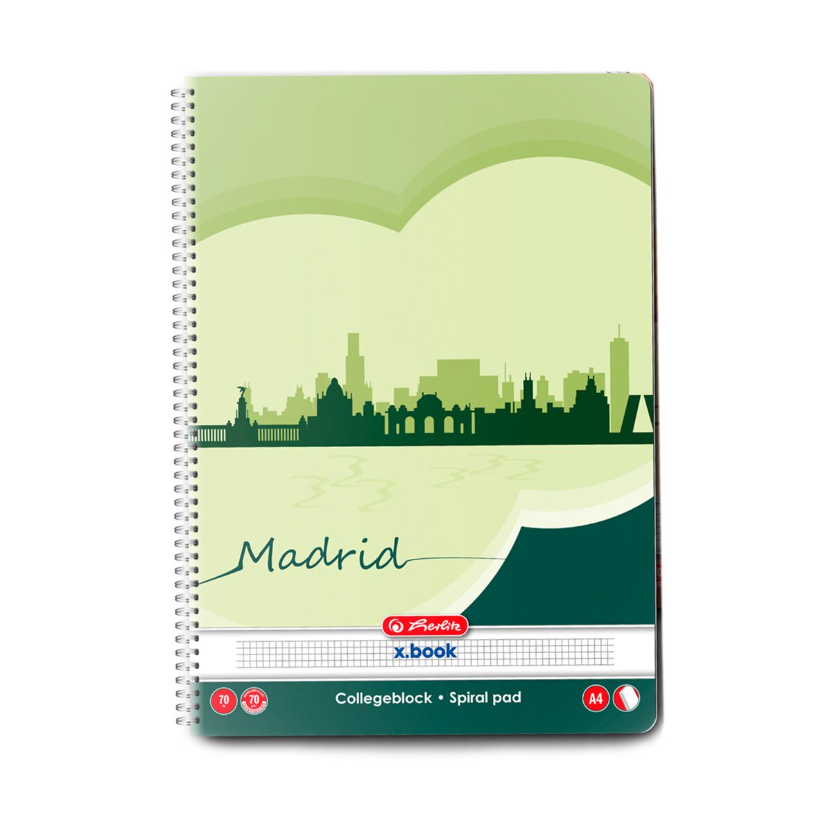 Herlitz Caiet matematica cu spirala A4 70 file Economic