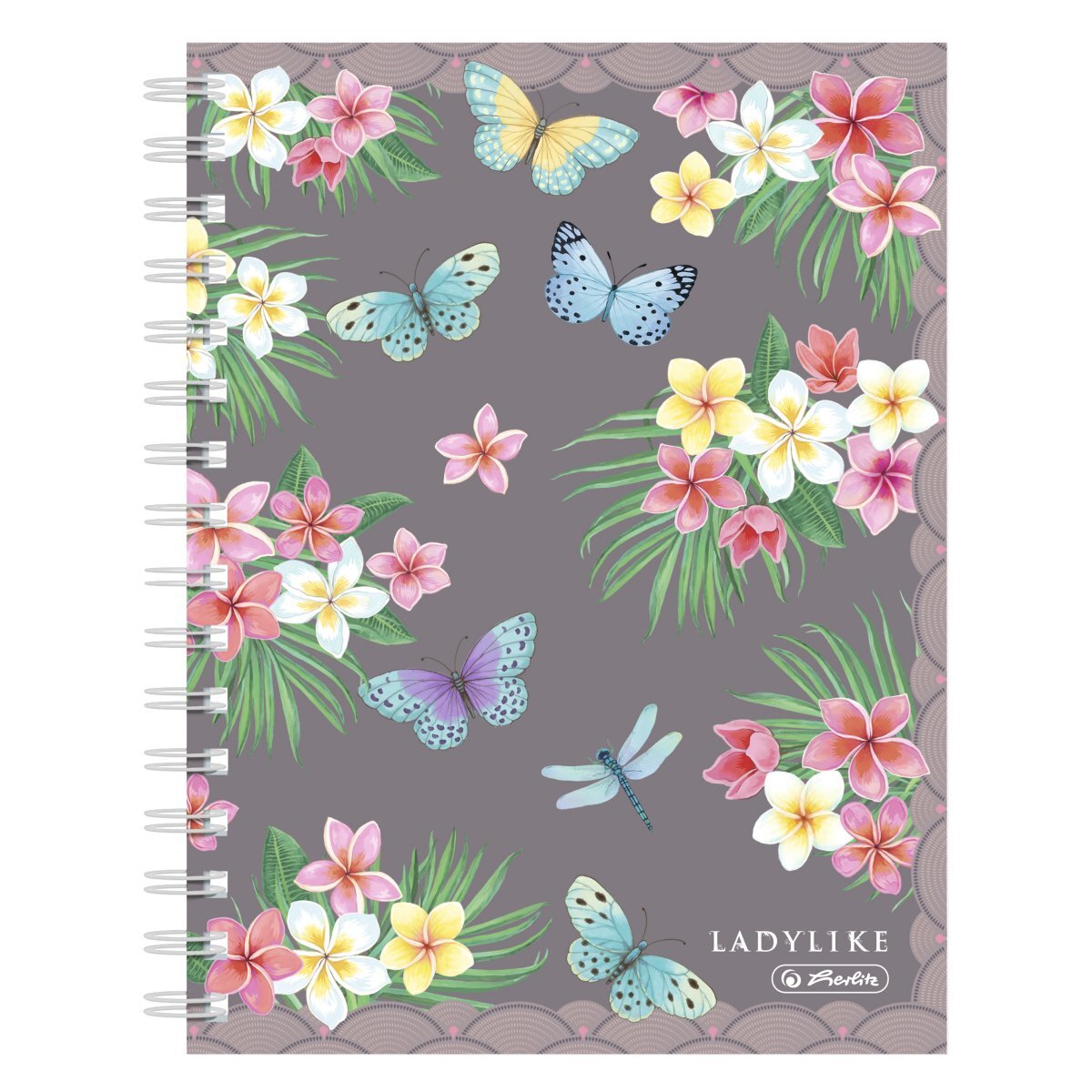 Herlitz Caiet matematica cu spirala A5 Ladylike Butterflies 100 file