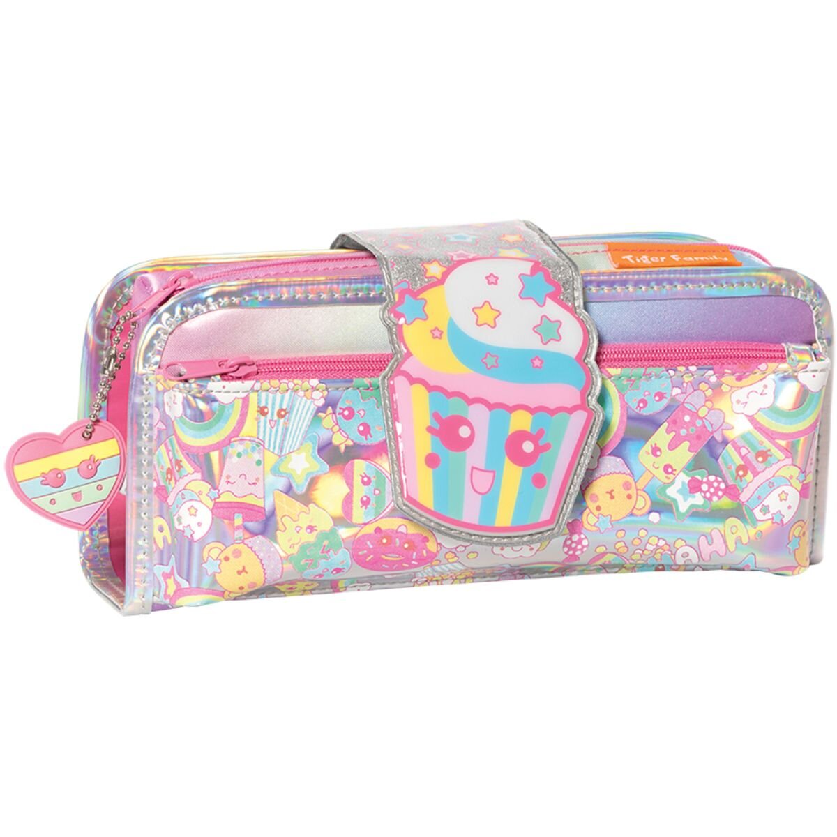 Herlitz Penar dreptunghiular Fun Time 2 in 1 Tiger Family motiv Sweet Cakes