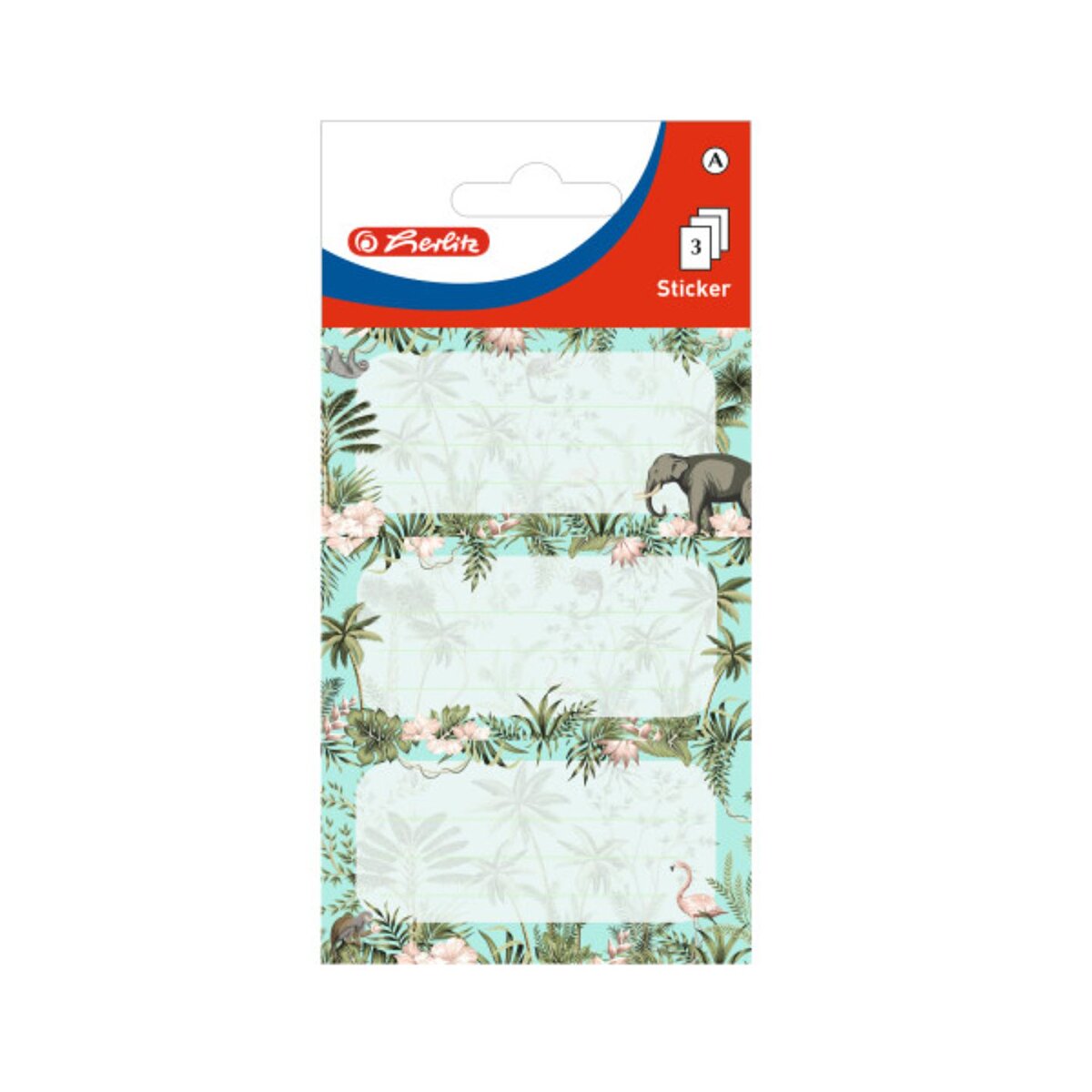 Herlitz Set 9 etichete scolare Tropical
