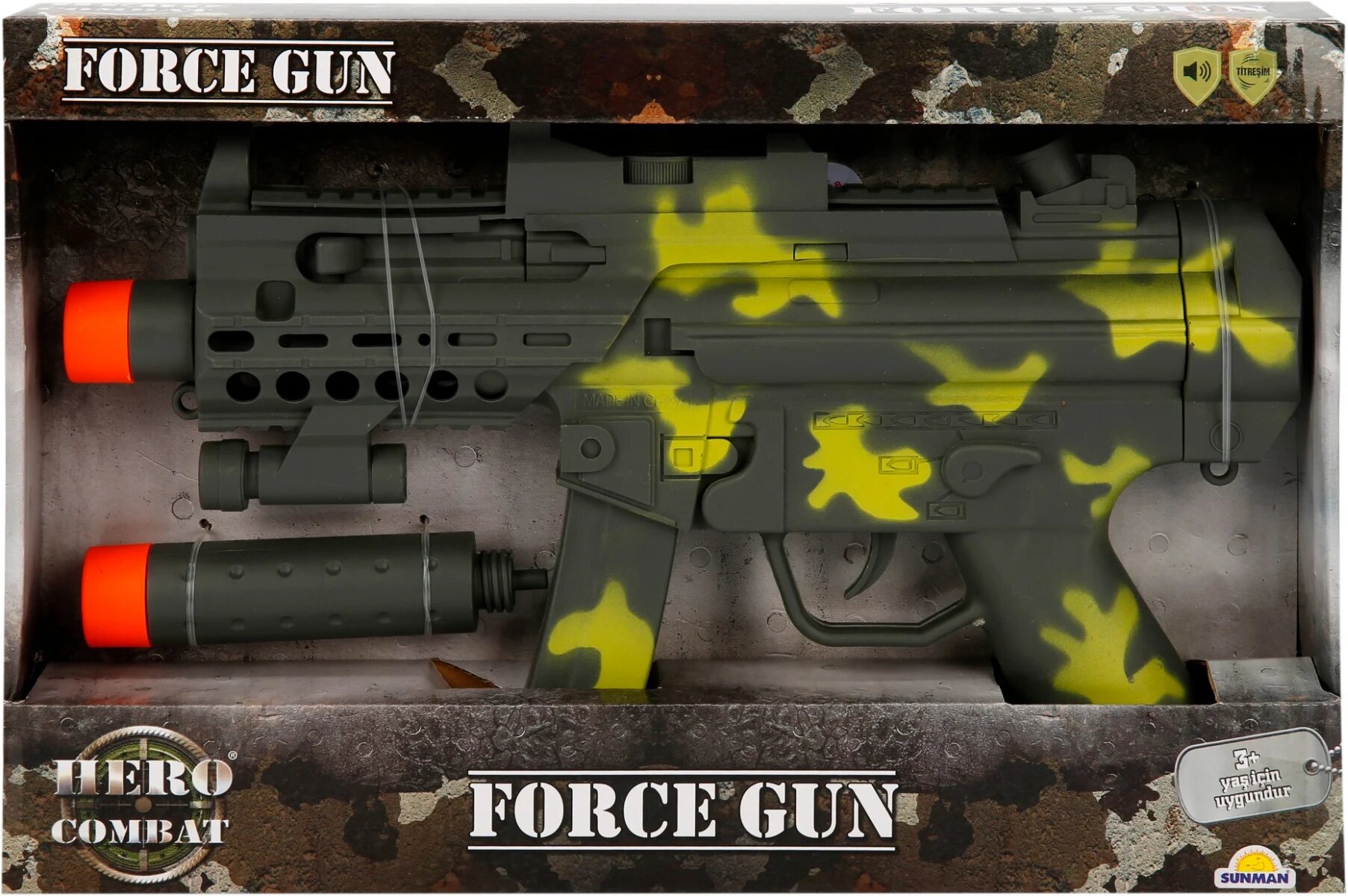 Hero Combat Arma militara cu sunete si vibratii verde inchis