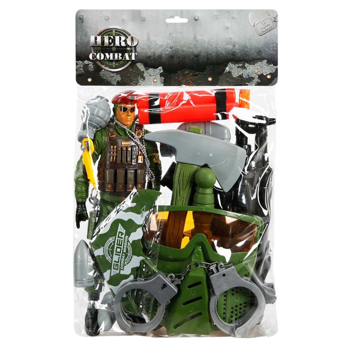 Hero Combat Set de joaca soldat de lupta cu accesorii 31.5 cm