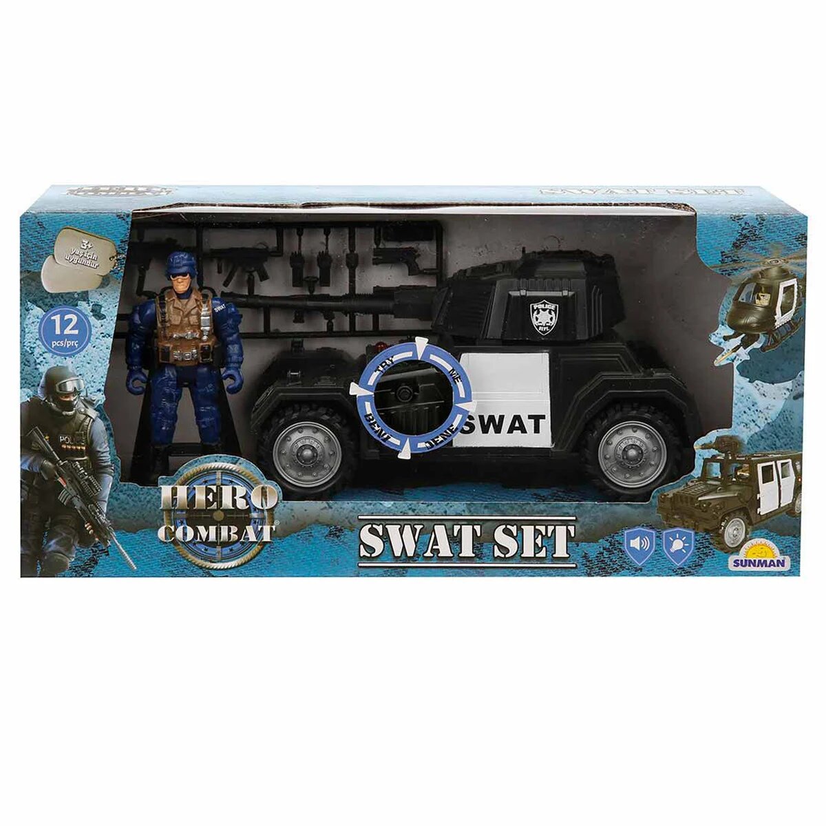 Hero Combat Set vehicul cu figurina sunete si lumini Tanc