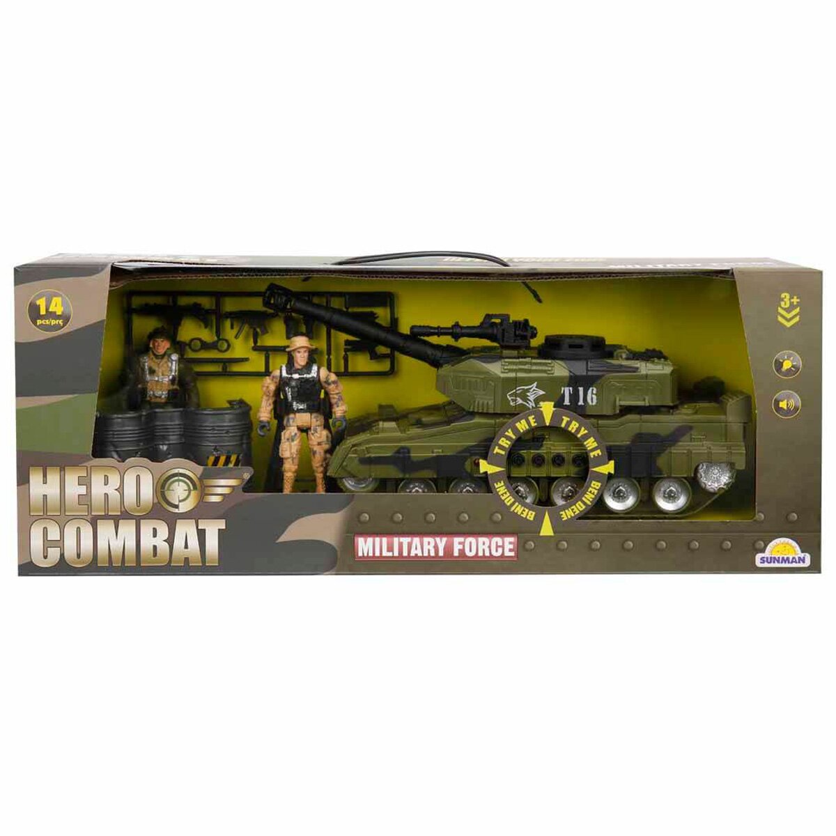 Hero Combat Set vehicul militar cu figurine Tanc