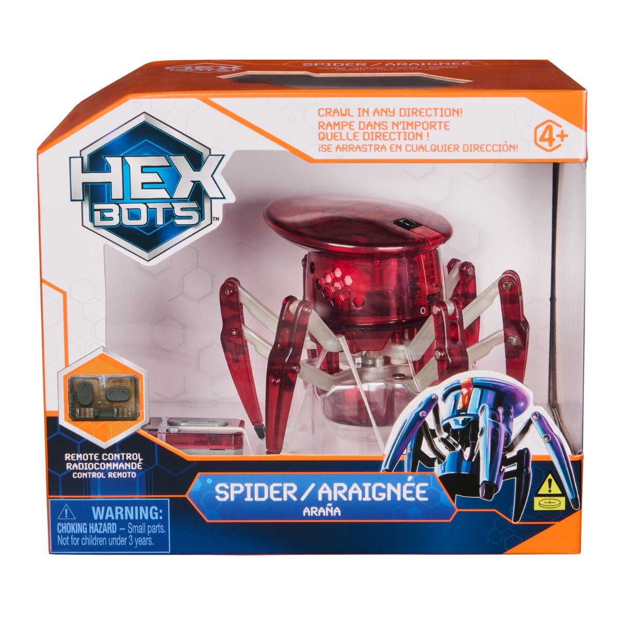Hexbots Paianjen interactiv cu telecomanda Rosu 20149654