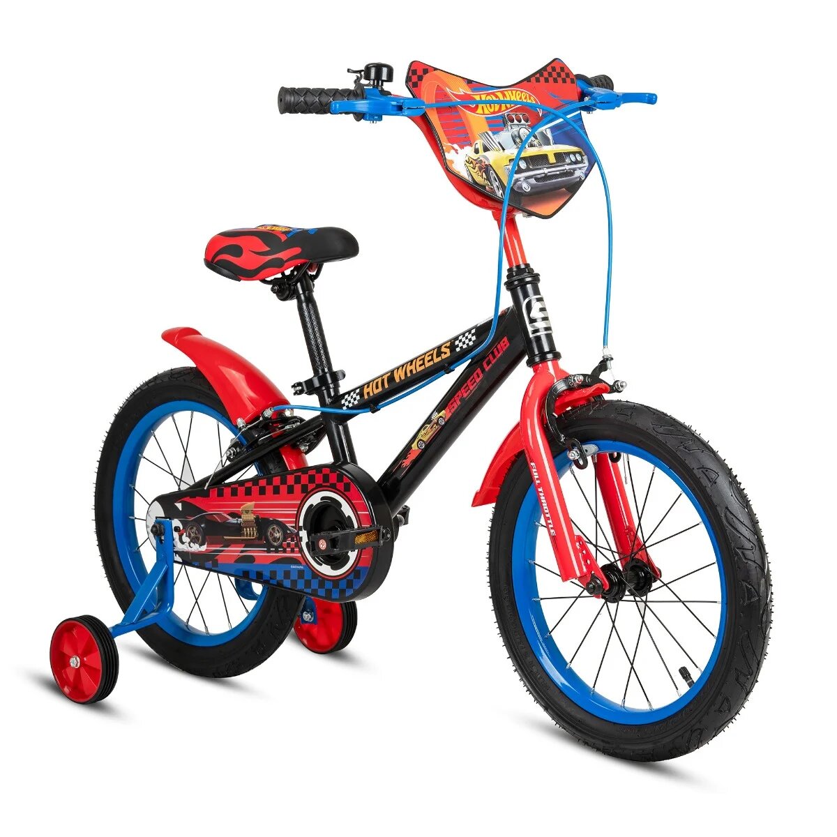 Hot Wheels Bicicleta cu roti ajutatoare Speed Club 16 inch