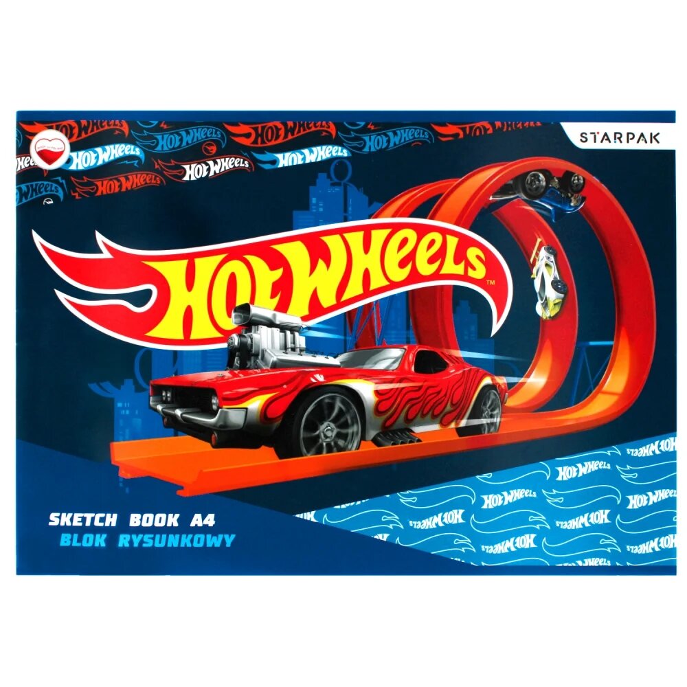 Hot Wheels Bloc de desen A4 20 file