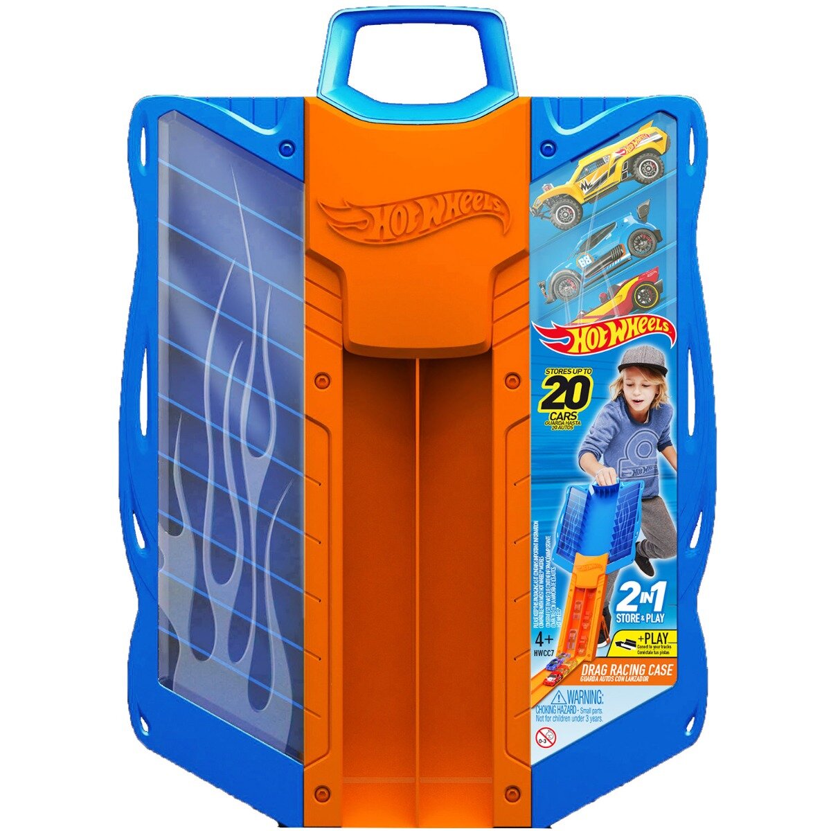 Hot Wheels Cutie 2 in 1 Drag Racing pentru 20 masinute