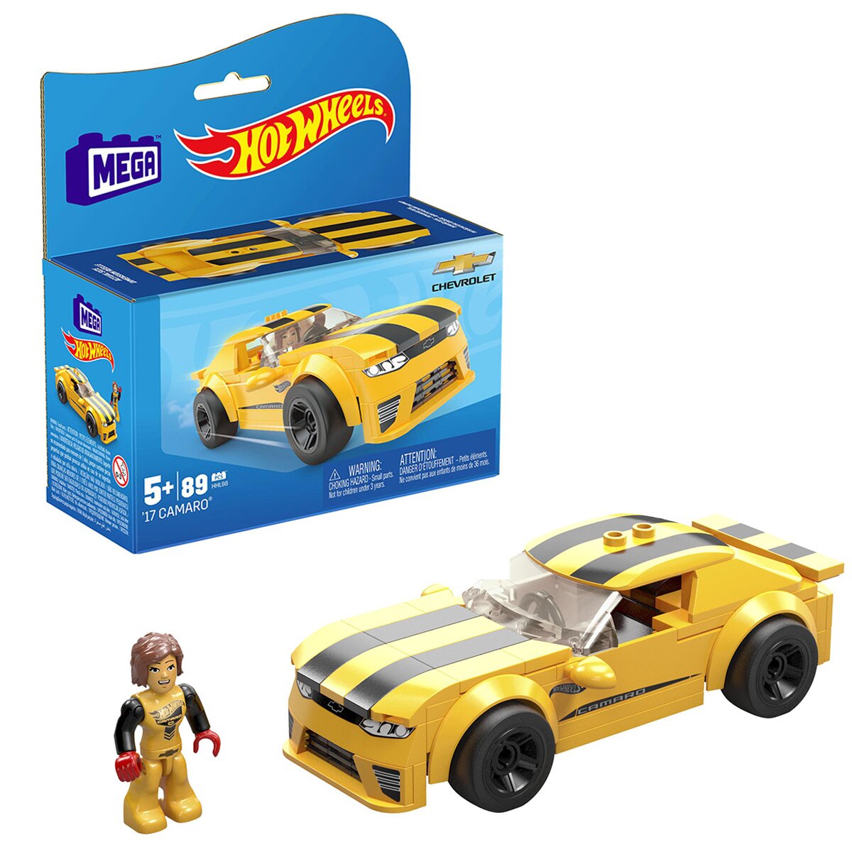 Hot Wheels Masina de curse cu pilot Mega 17 Camaro HHL98