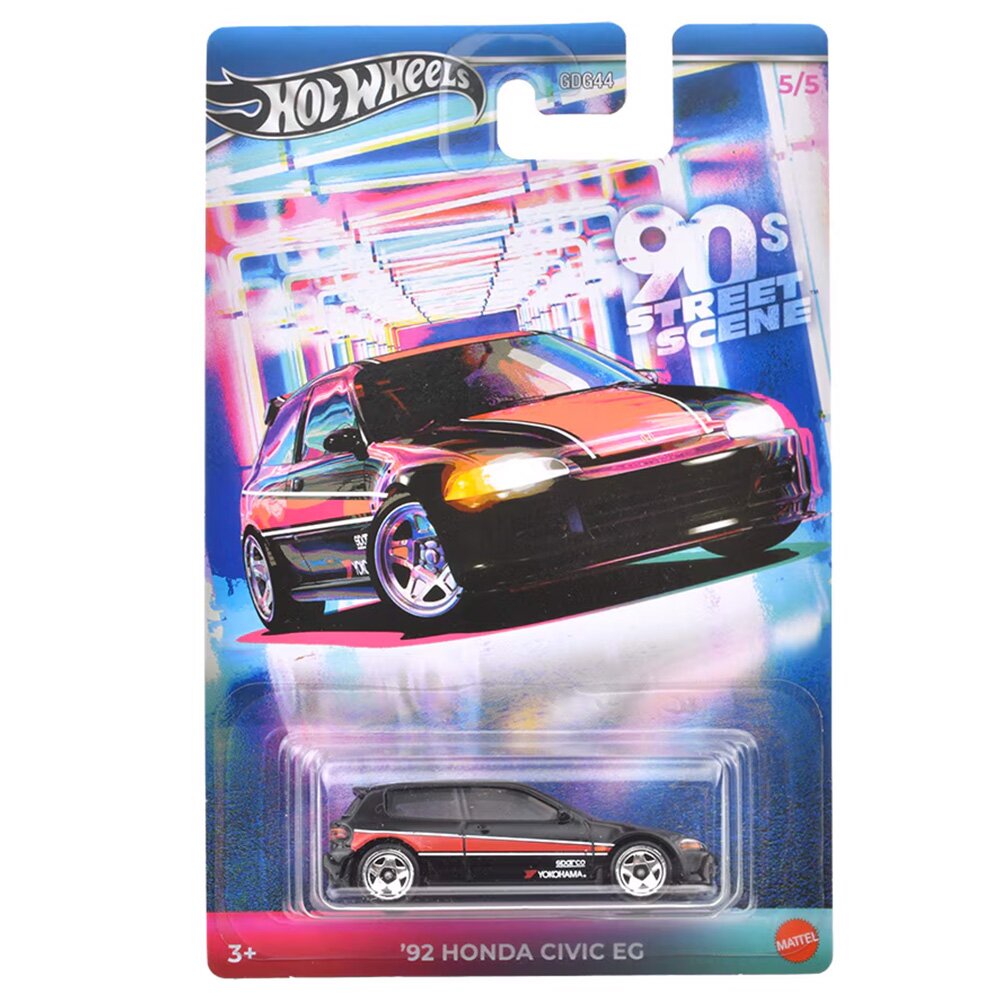 Hot Wheels Masina metalica 90 Street Sport 92 Honda Civic EG 1:64 JCB56