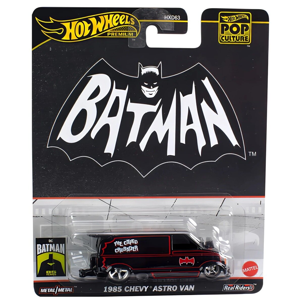 Hot Wheels Masina metalica Pop Culture Batman 1985 Chevy Astro Van 1:64 HVJ48