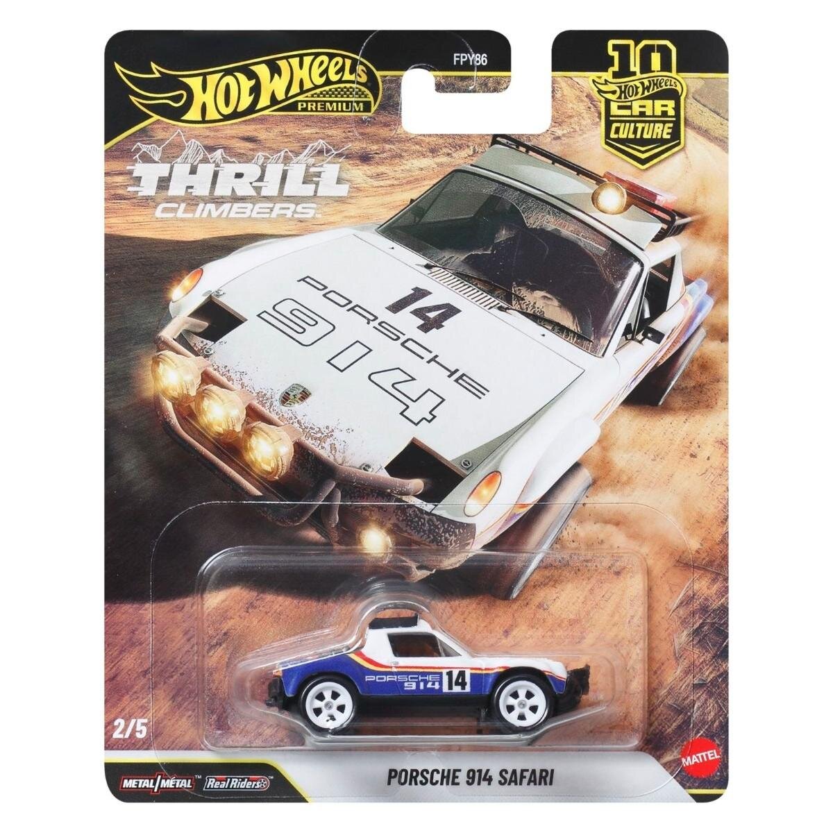Hot Wheels Masina metalica Premium Car Culture Thrill Climbers Porsche 914 Safari JKF22