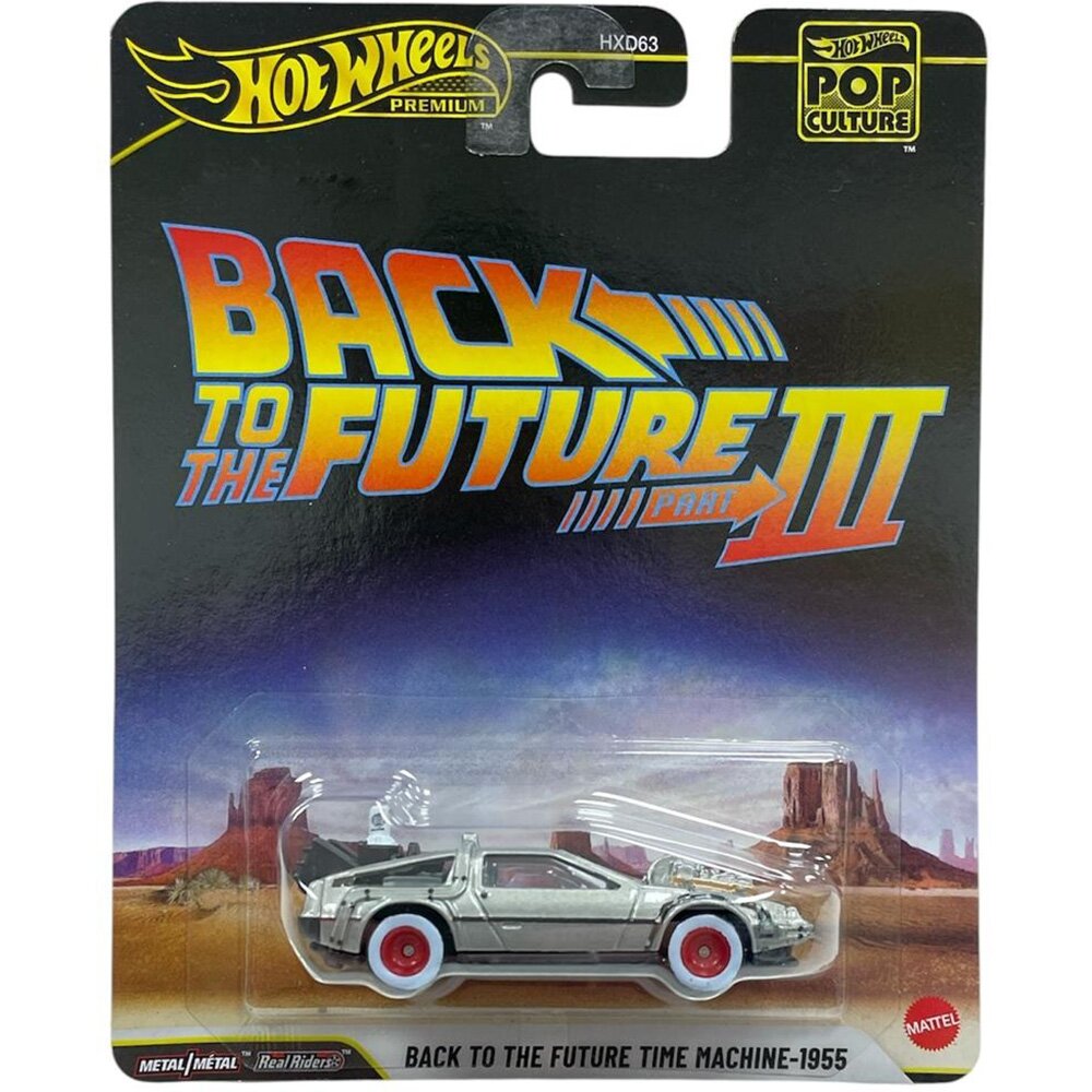 Hot Wheels Masina metalica Premium Pop Culture Back To The Future Time Machine 1955 JHW94