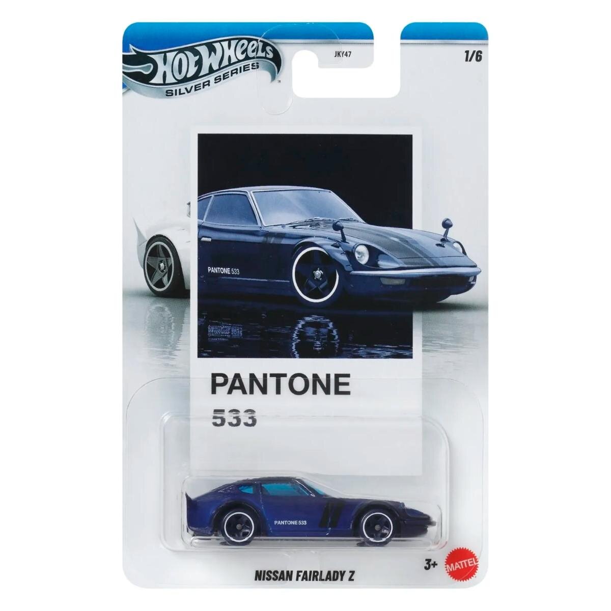 Hot Wheels Masina metalica Silver Series Pantone 533 Nissan Fairlady Z 1:64 JKY52