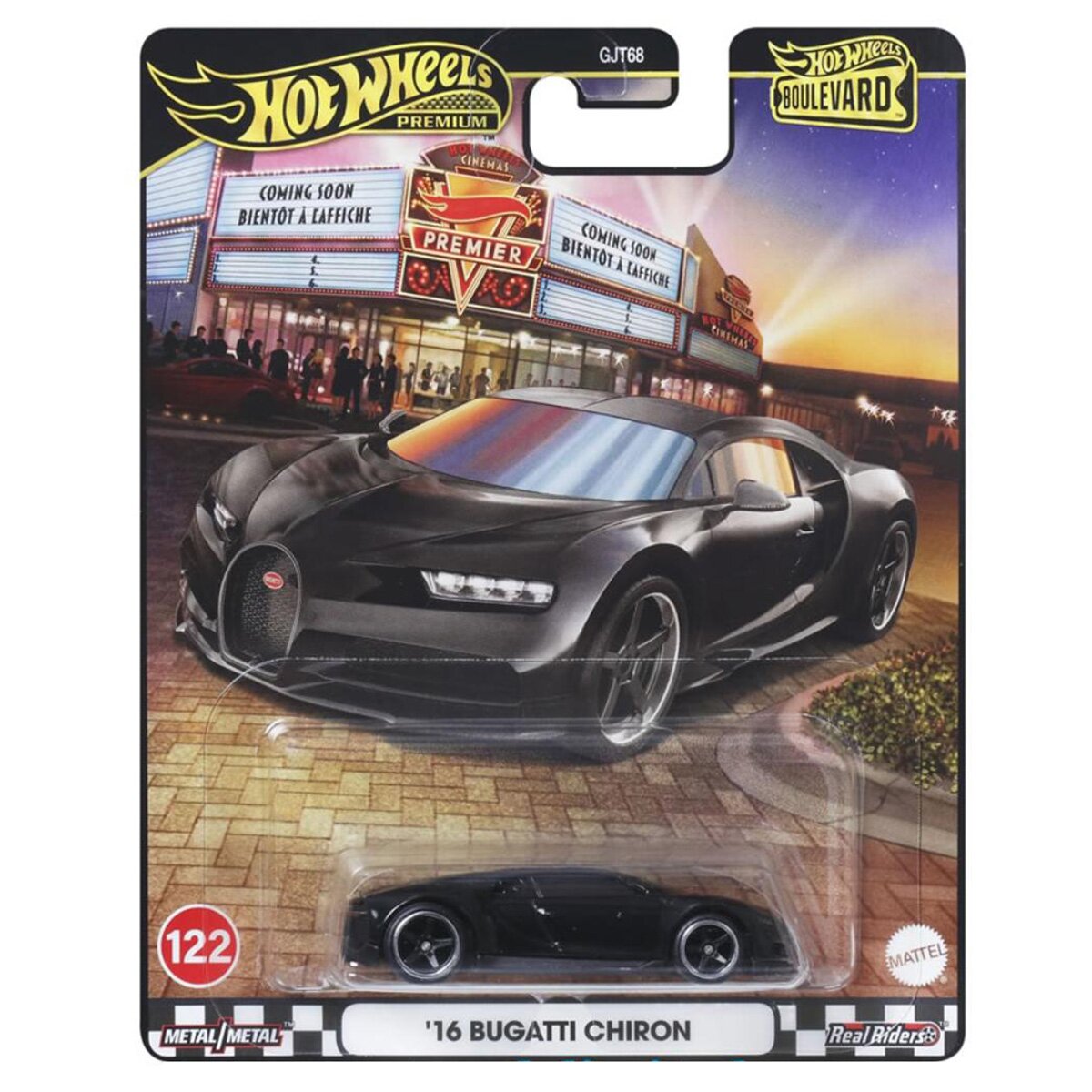 Hot Wheels Masinuta din metal Boulevard 16 Bugatti Chiron JBL30