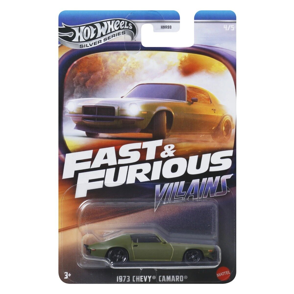 Hot Wheels Masinuta Fast and Furious 1973 Chevrolet Camaro JBY37
