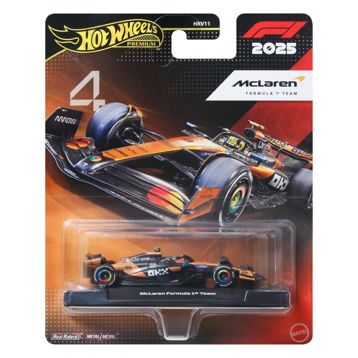 Hot Wheels Masinuta metalica de curse Formula 1 McLaren Formula 1 Team (#4) JKD88