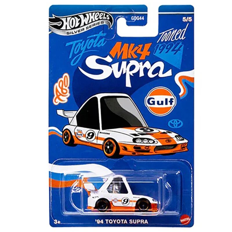Hot Wheels Masinuta metalica Gulf Tooned 94 Toyota Supra 1:64 JCB65