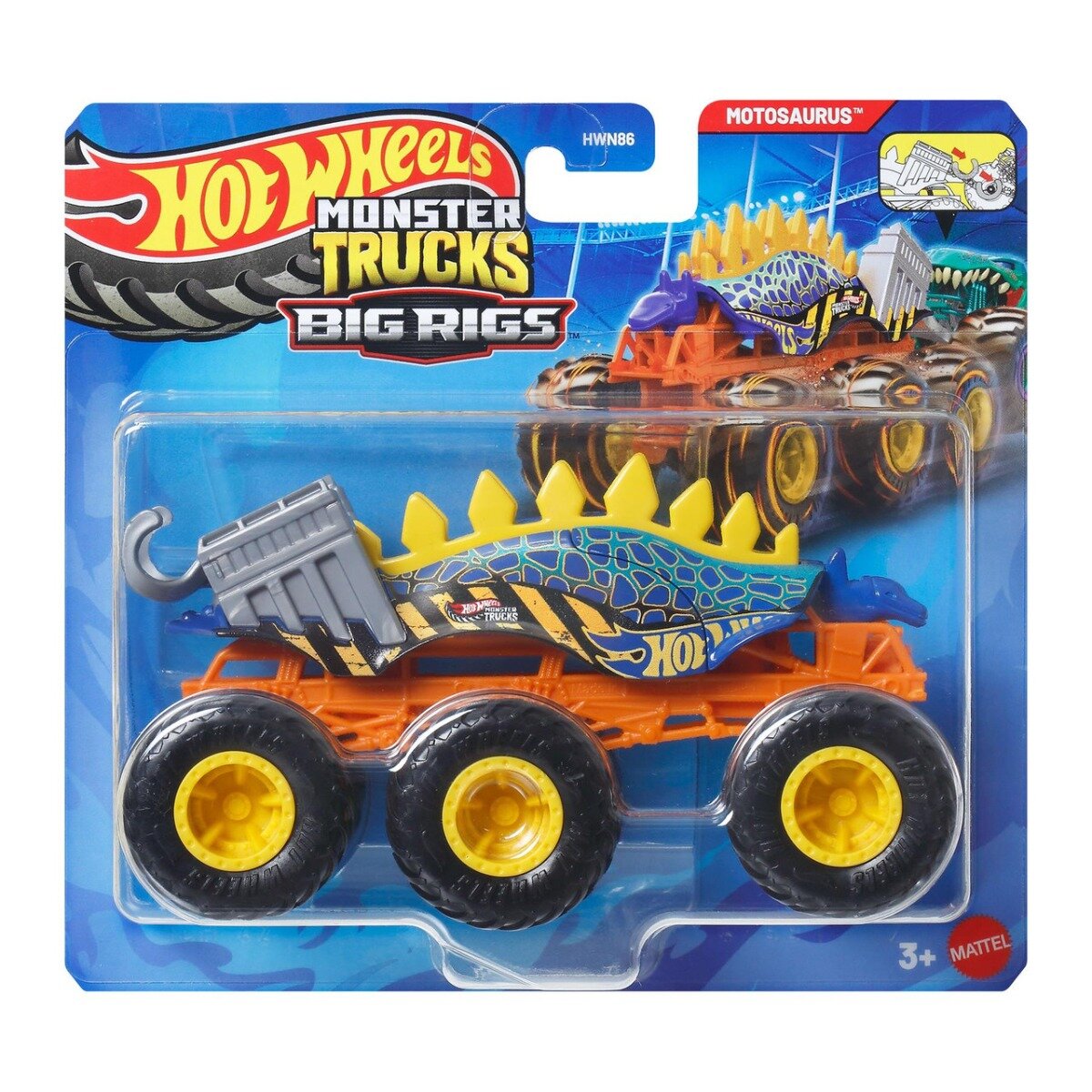 Hot Wheels Masinuta Monster Truck Big Rigs Motosaurus JCH43