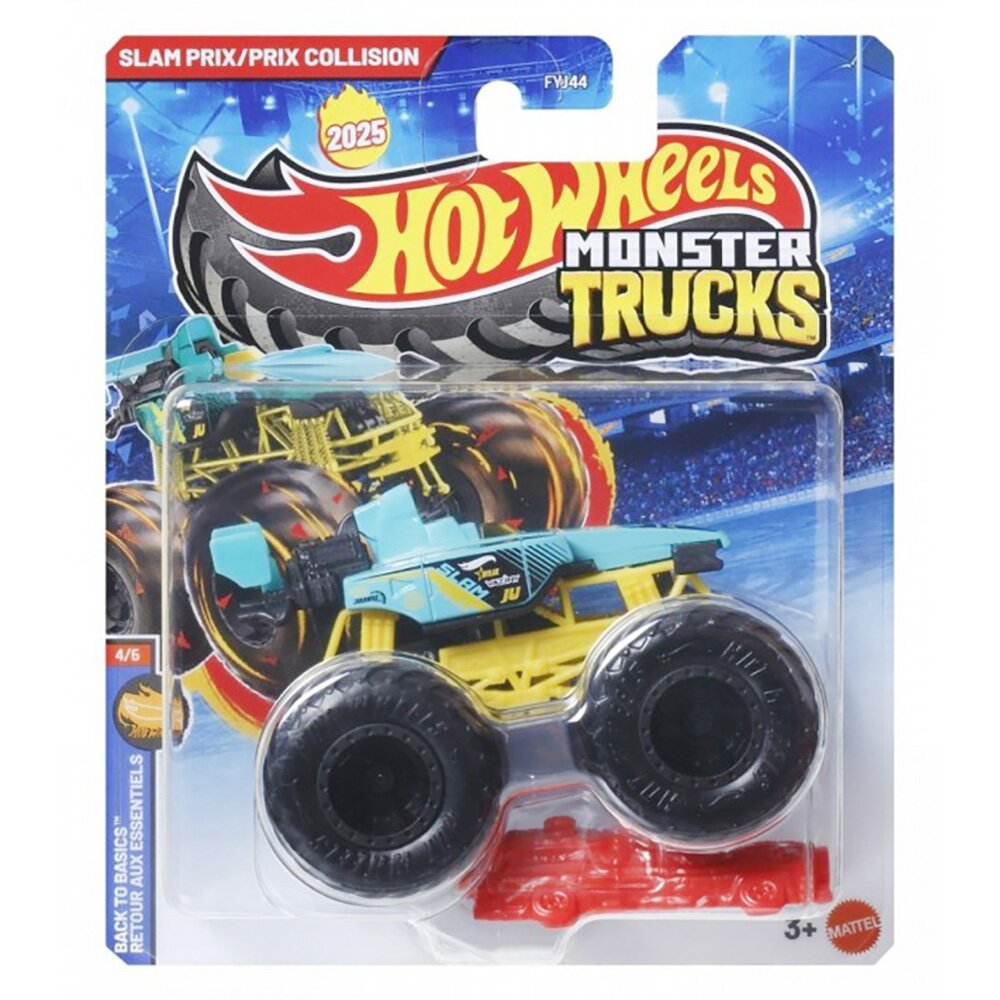Hot Wheels Masinuta Monster Truck Slam Prix si Prix Collision JCD66