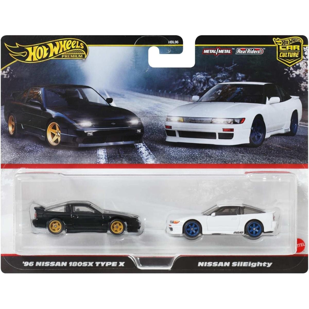Hot Wheels Set 2 masini metalice 1996 Nissan 180SX Type X si Nissan SilEighty JBK96