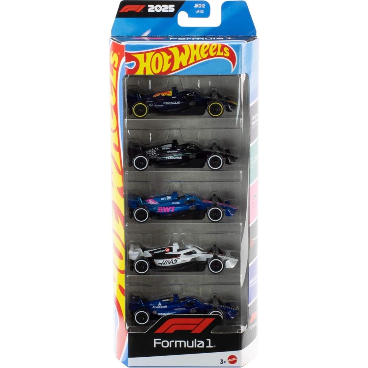 Hot Wheels Set 5 masini de curse Formula 1 2025 JLN11
