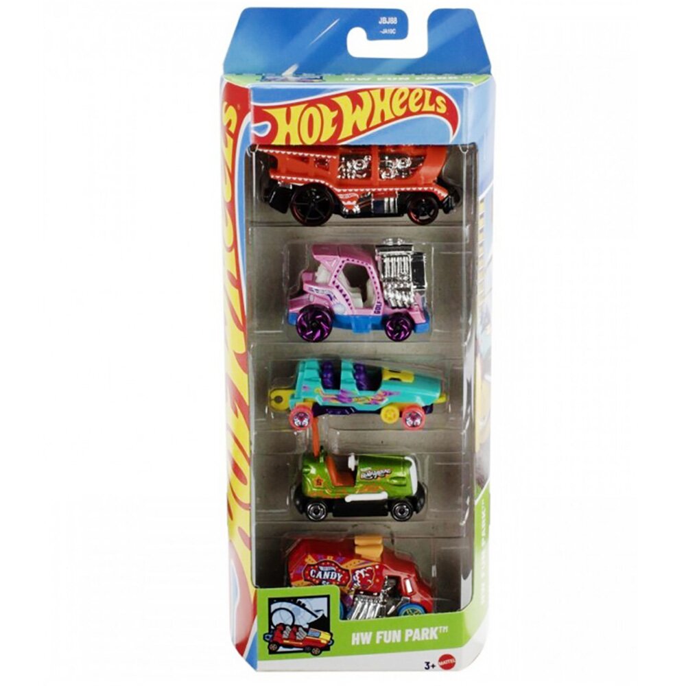 Hot Wheels Set 5 masinute Hw Fun Park JBJ88