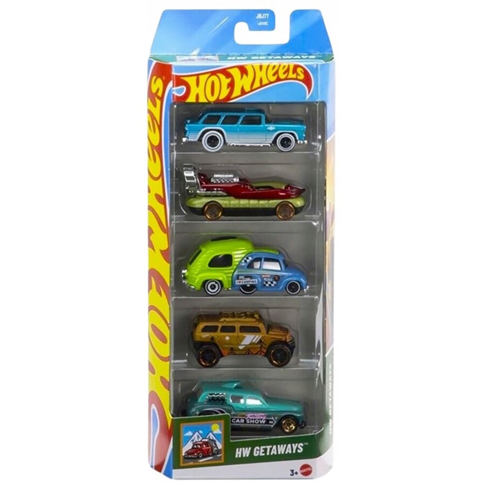 Hot Wheels Set 5 masinute HW Getaways JBJ77