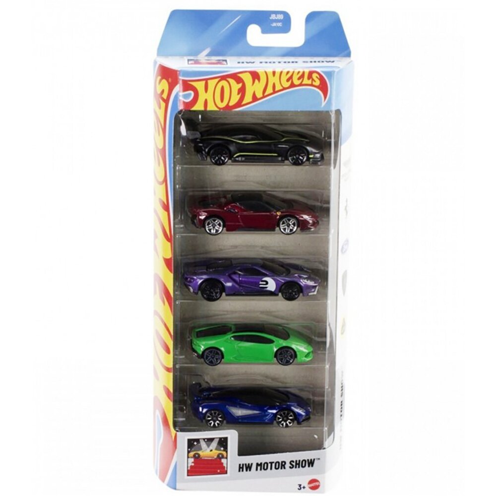 Hot Wheels Set 5 masinute Hw Motor Show JBJ89