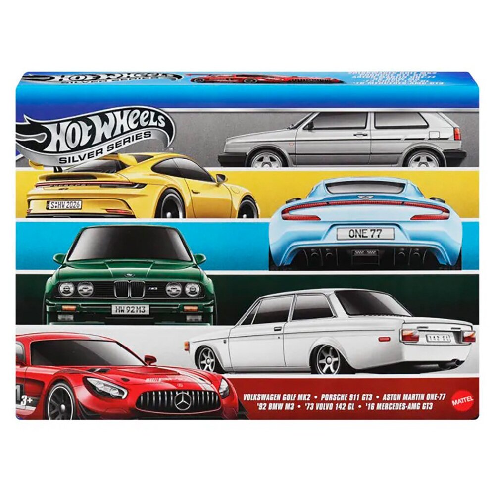 Hot Wheels Set 6 masini Silver Series Euro Style JLB25