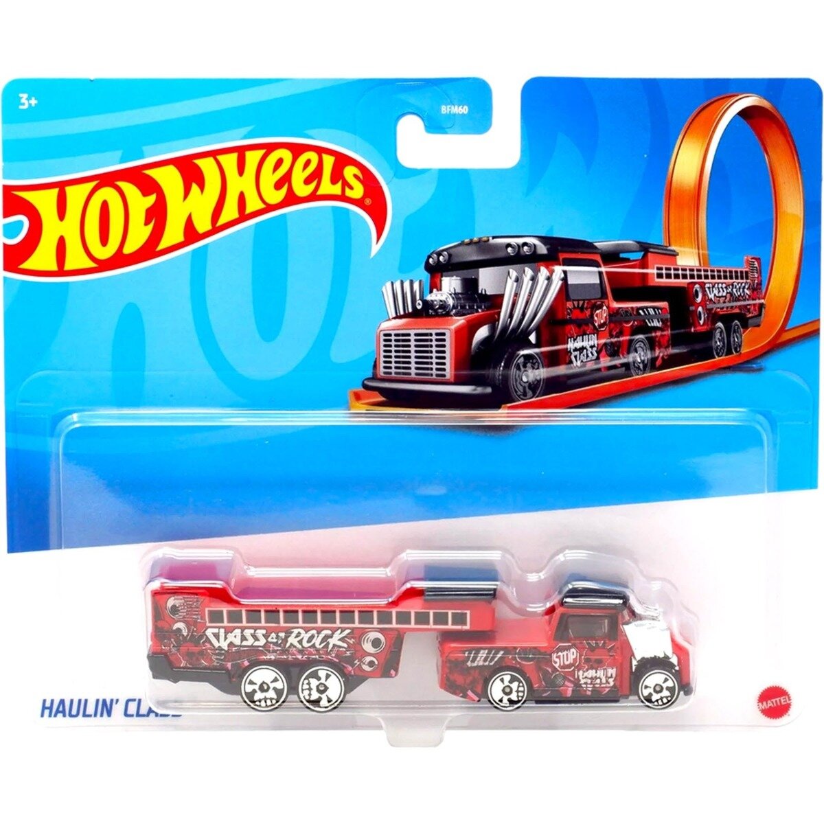 Hot Wheels Set camion cu remorca Track Fleet Haulin Class JCM68