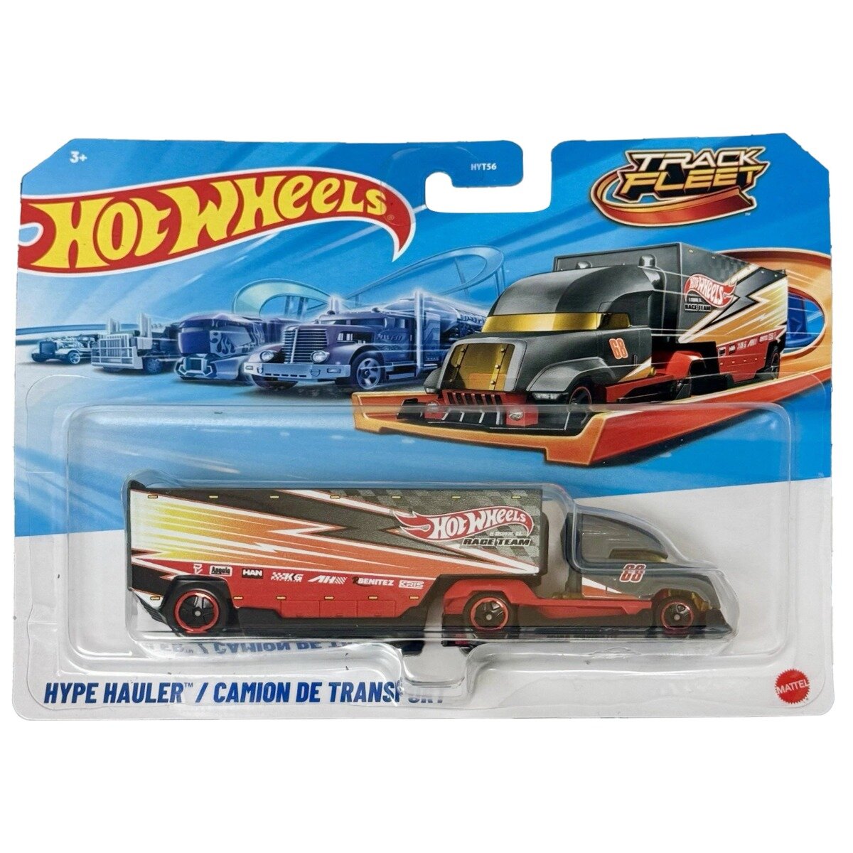 Hot Wheels Set camion cu remorca Track Fleet Hype Hauler JKP35