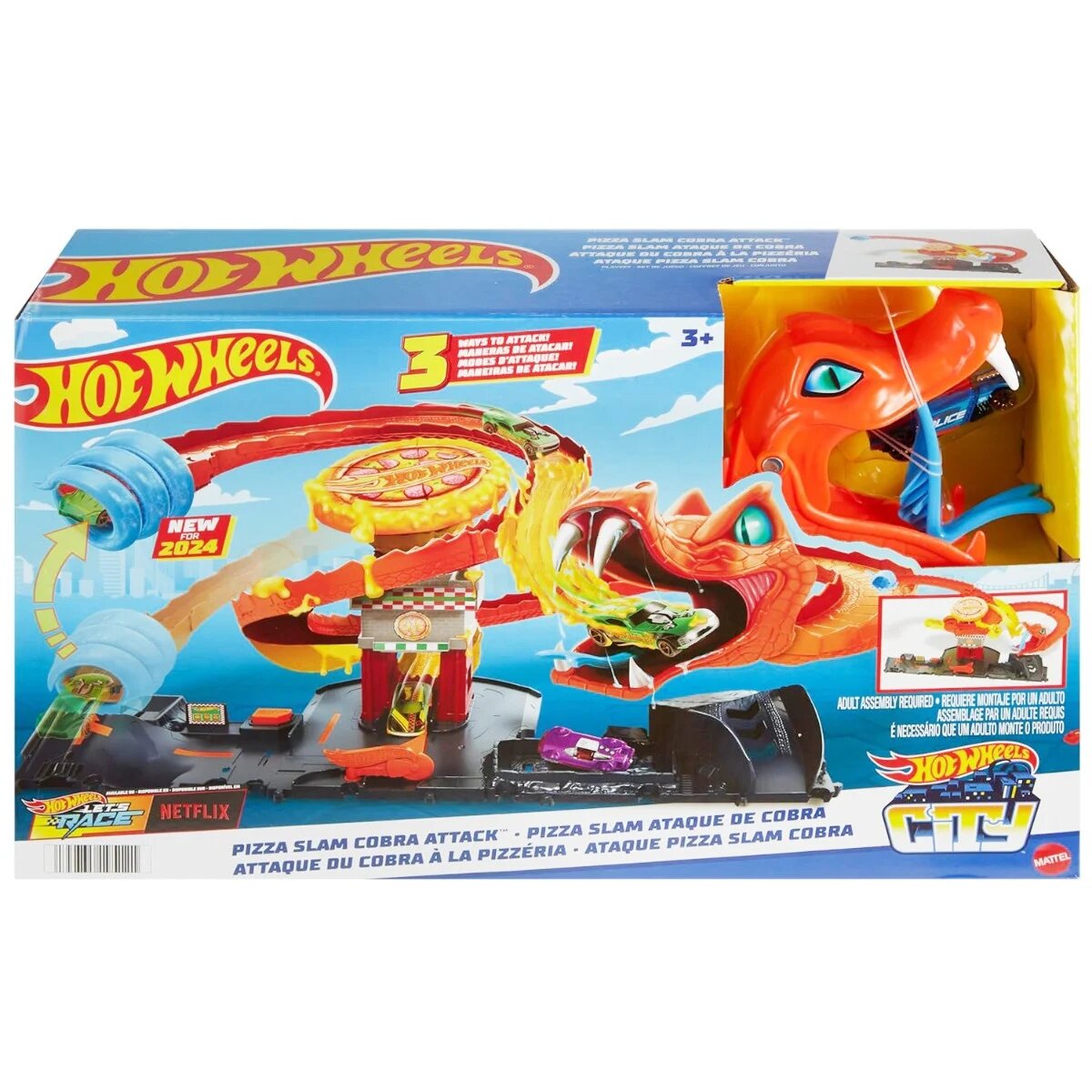 Hot Wheels Set de joaca Atacul sarpelui de la pizzerie HTN81
