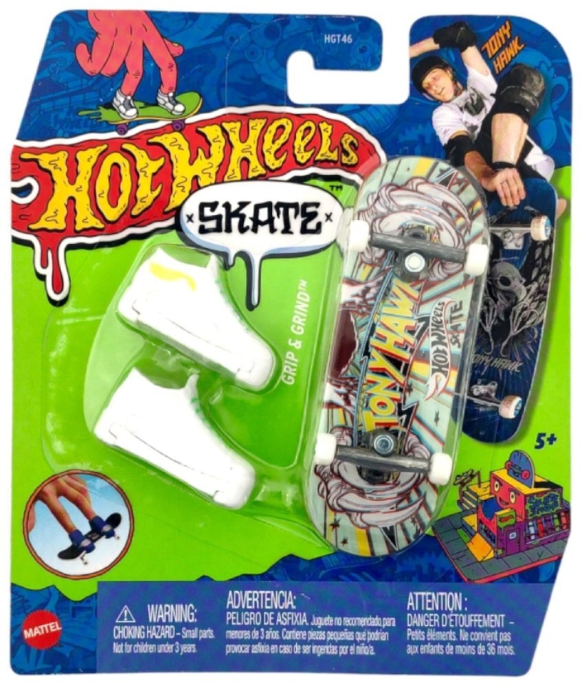 Hot Wheels Set mini placa skateboard cu pantofi HNG39