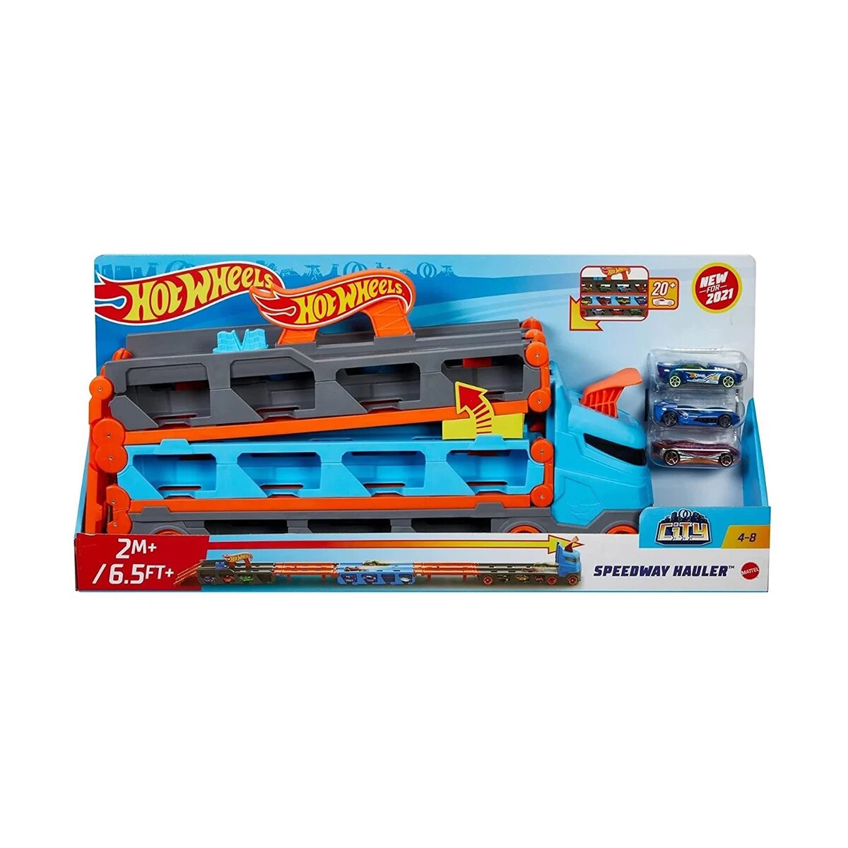 Hot Wheels Transportator de depozitare Speedway Hauler