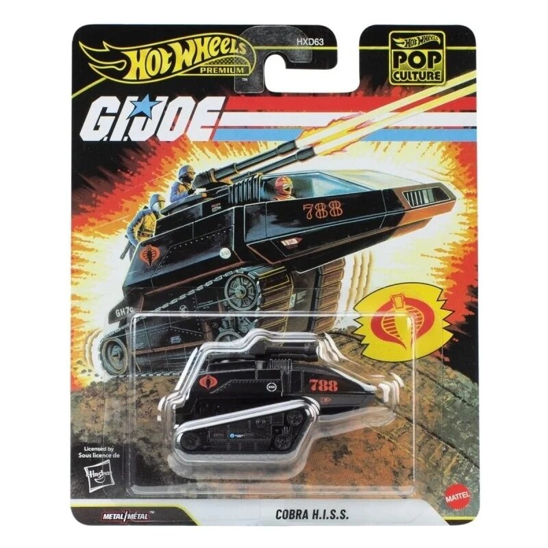Hot Wheels Vehicul de lupta din metal Premium Pop Culture GI JOE Cobra HISS JHW83