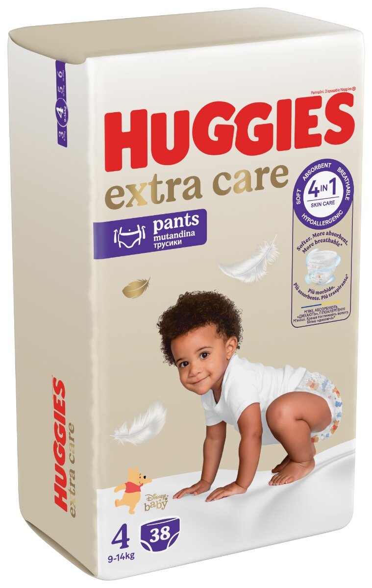 Huggies Scutece Chilotel Extra Care Pants Mega Marimea 4 9-14 kg 38 buc