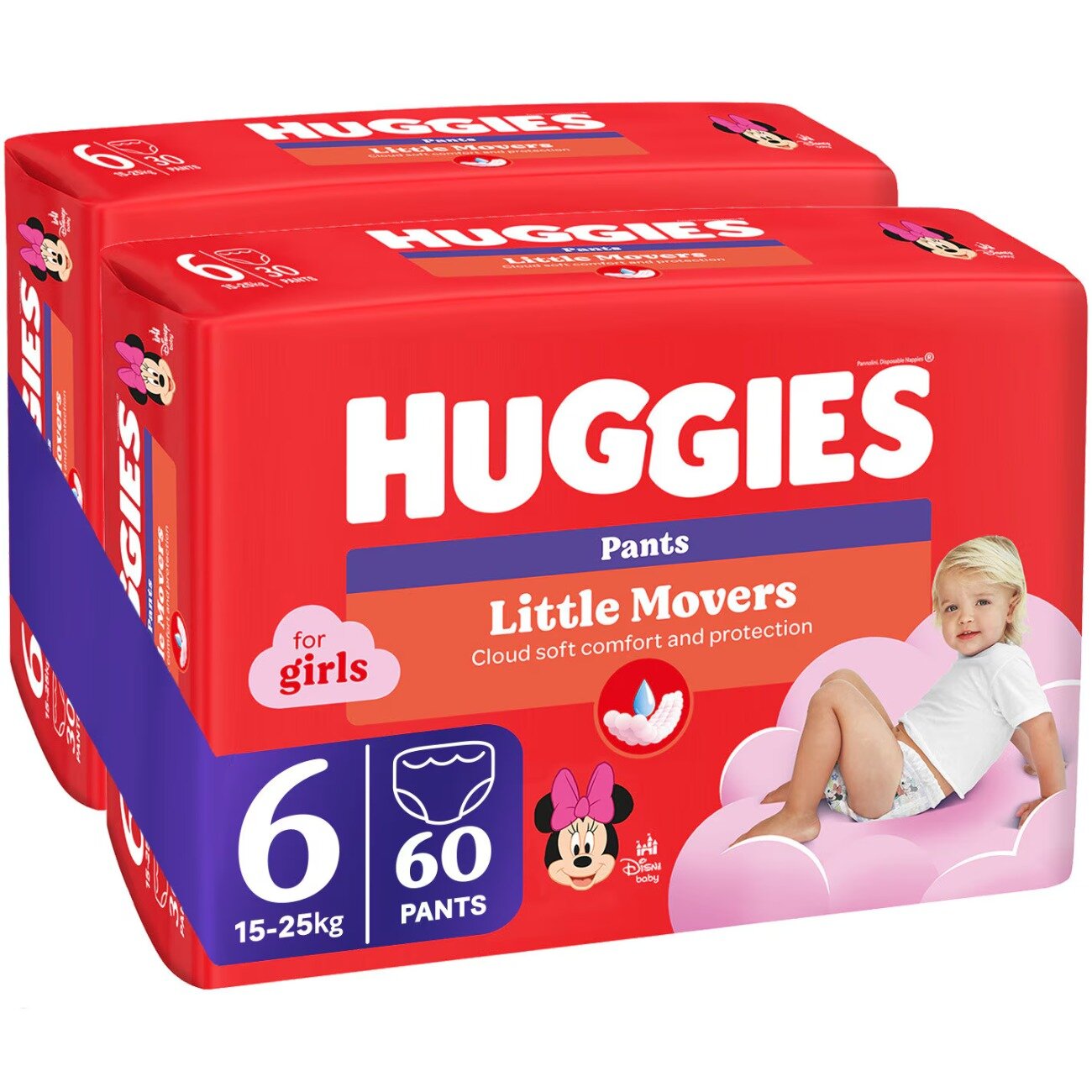 Huggies Scutece chilotel Pants Jumbo Nr 6 Girl 15-25 kg 60 buc
