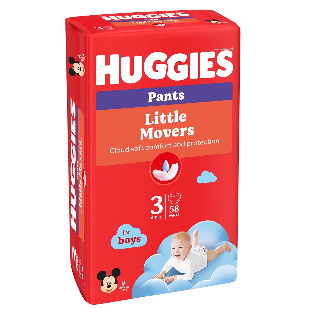 Huggies Scutece chilotel Pants Mega Nr 3 Boy 58 buc 6-11 kg