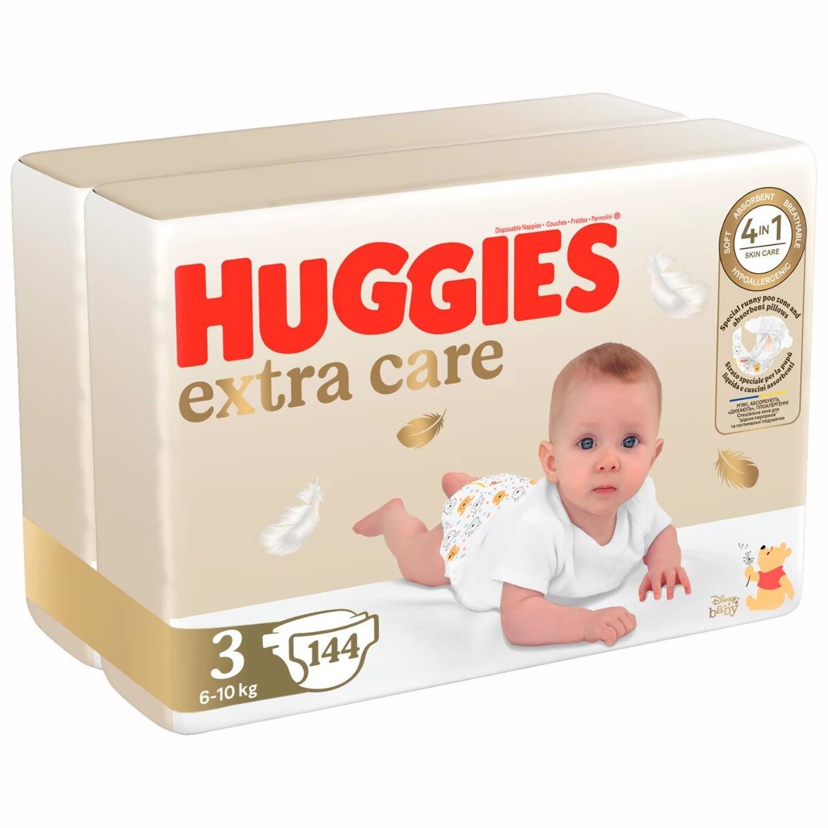 Huggies Scutece Extra Care Mega Nr 3 6-10 kg 144 buc