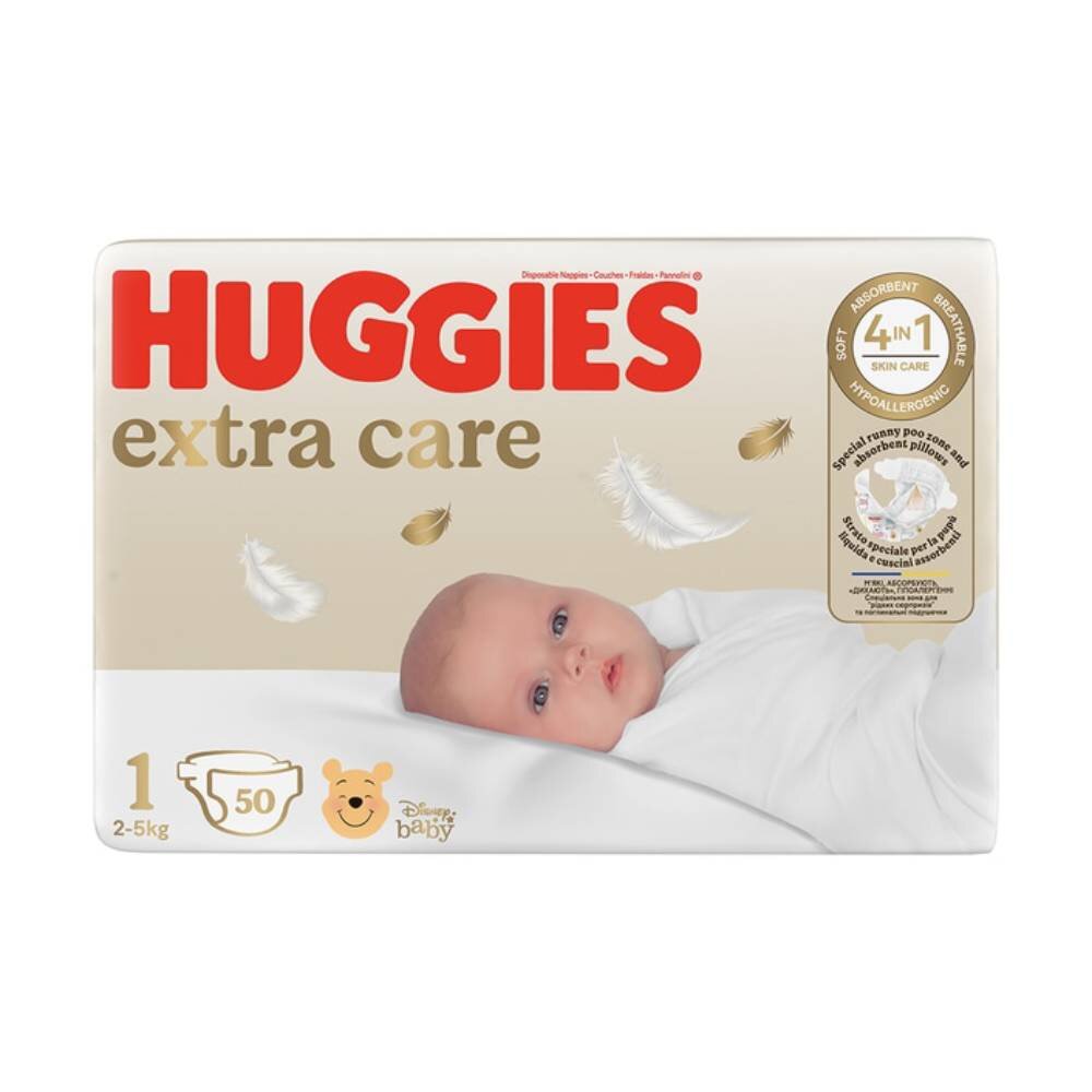 Huggies Scutece Extra Care nr 1 2-5 kg 50 buc