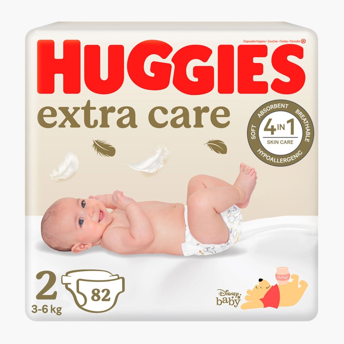 Huggies Scutece Extra Care Nr 2 3-6 kg 82 buc
