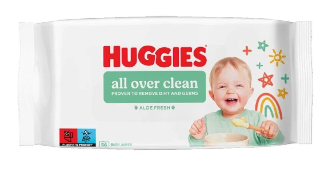 Huggies Servetele umede All Over Clean 56 buc