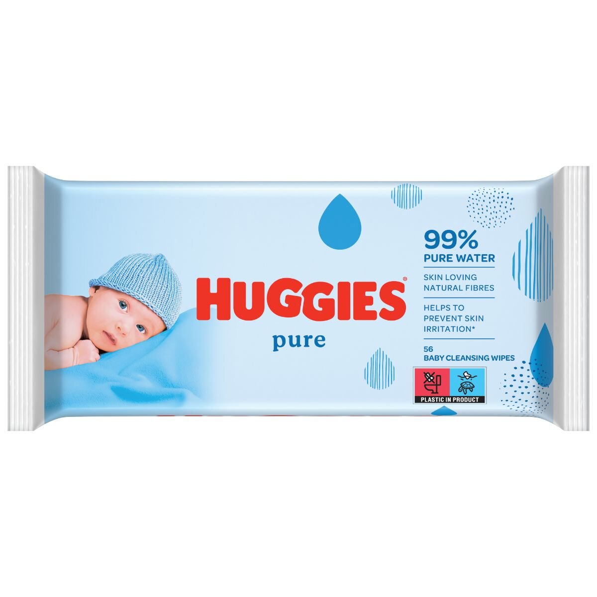 Huggies Servetele umede Pure 56 buc